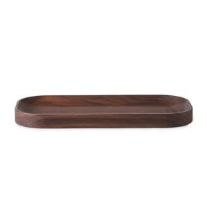 Warm Nordic Carved Wood Tray - ovalen dienblad 