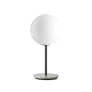 Menu Bulb Table Lamp-Grey Marble/Shiny