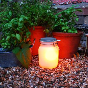 Suck Uk Sun Jar solarlamp SET-Geel