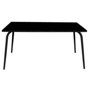 Les Gambettes Tafel Vera - 160x80cm - zwart onderstel-Zwart