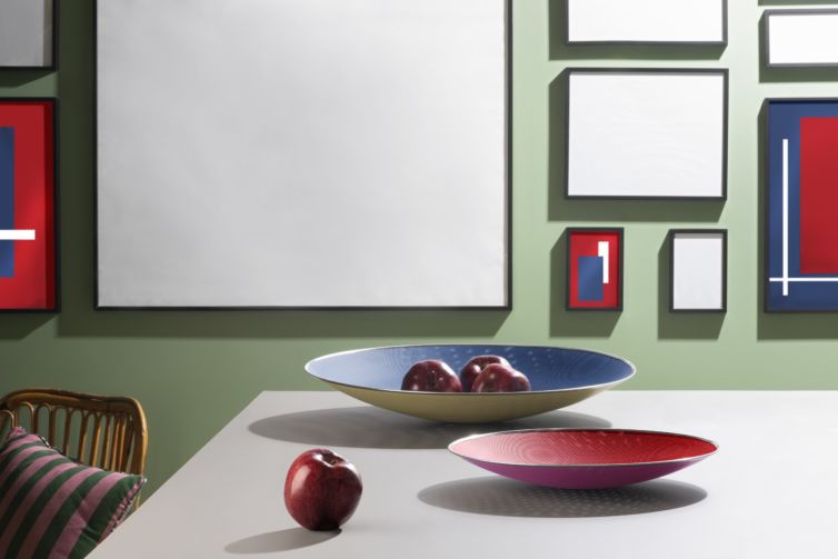 alessi lluis Clotet - Fruttiera - Sarrià - Epossidico (rosso), Acciaio (inossidabile