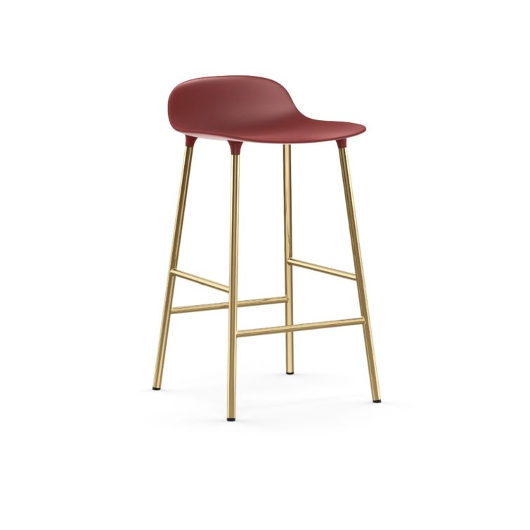 Hoeveelheid van Voorkomen Reflectie Normann Copenhagen Form barkruk 65cm koper | Futureproofed Shop